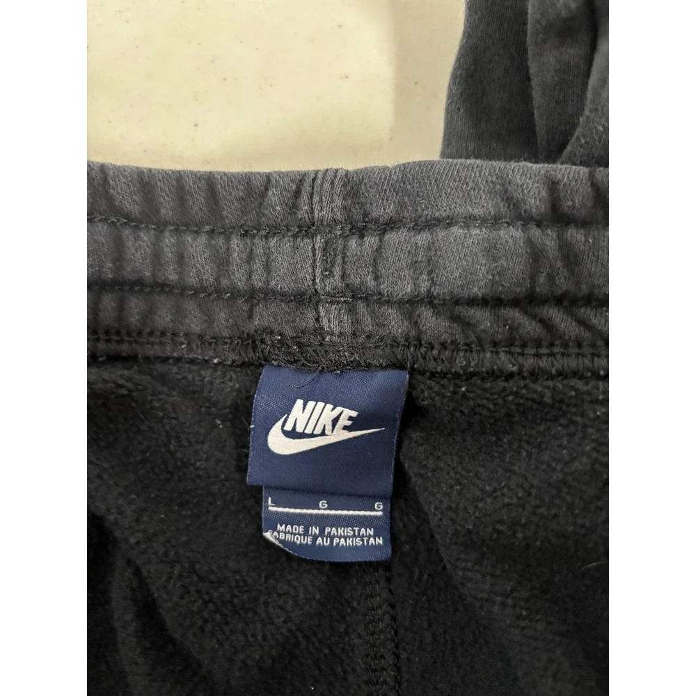 Nike Women Black‎ Fleece Sweatpants Relaxed Fit Embroidered Swoosh Size Large